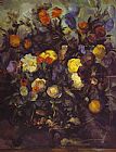 Paul Cezanne Flowers painting